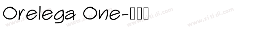 Orelega One字体转换